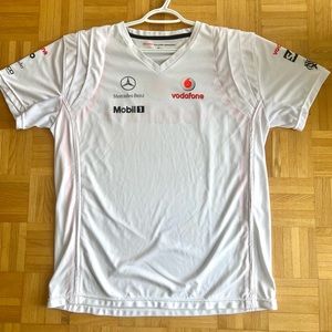 Vintage Vodafone Mercedes Mclaren Shirt, XL